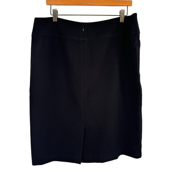 Talbots Womens Black straight Pencil Skirt Size 14 lined career - Picture 8 of 11
